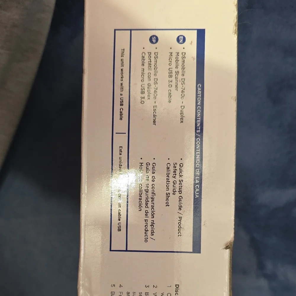 Brother Mobile Duplex Scanner in White and Blue - Picture 5 of 11